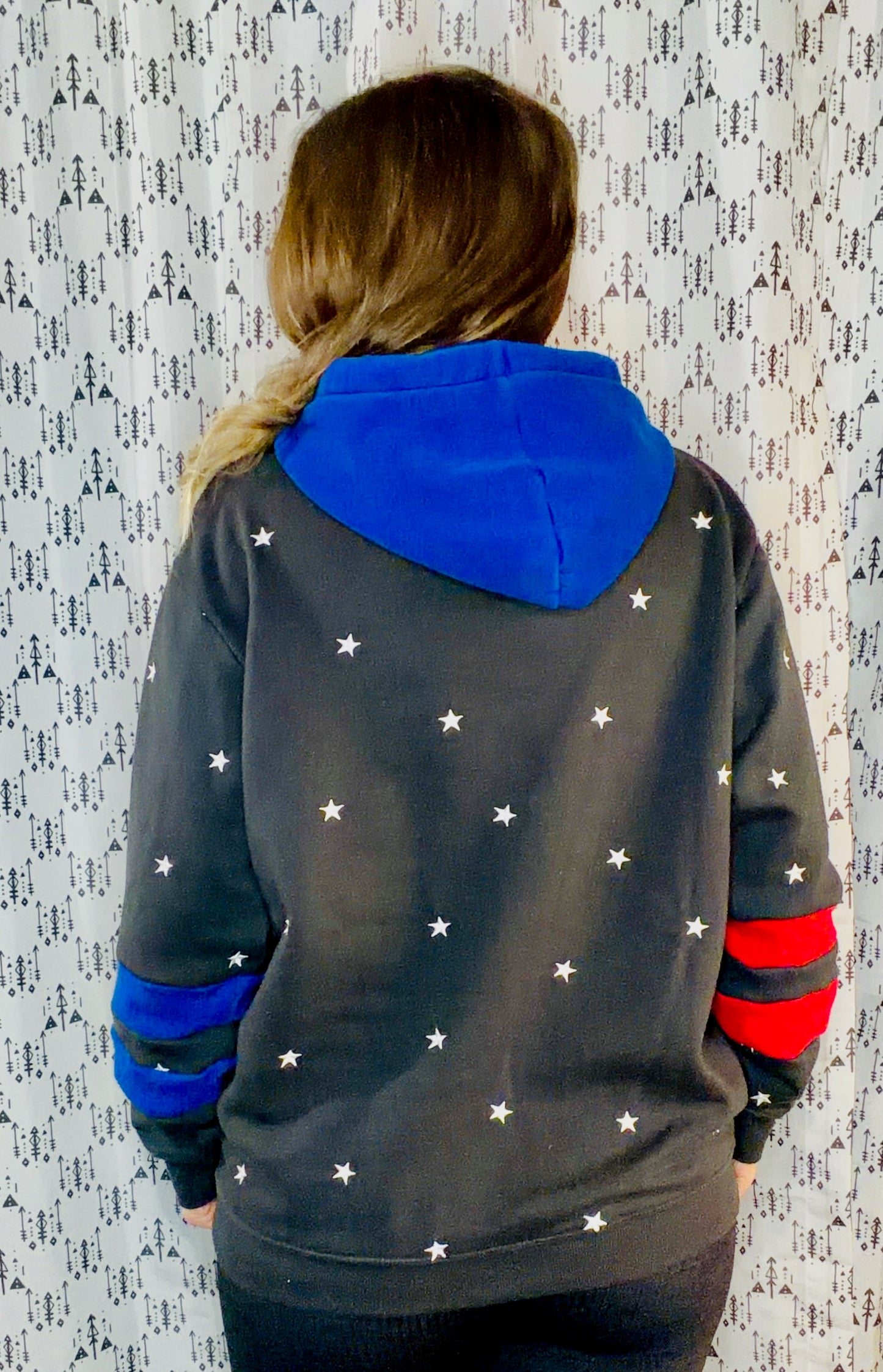 Black Star One Buffalo Hoodie Size Women's- L/XL
