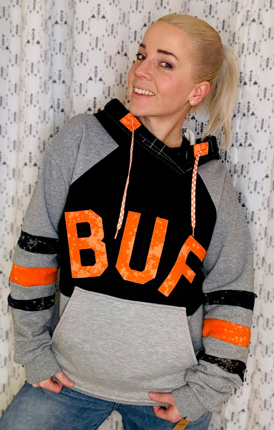 BUF Lacrosse Bleached Hoodie Size- Unisex S/M