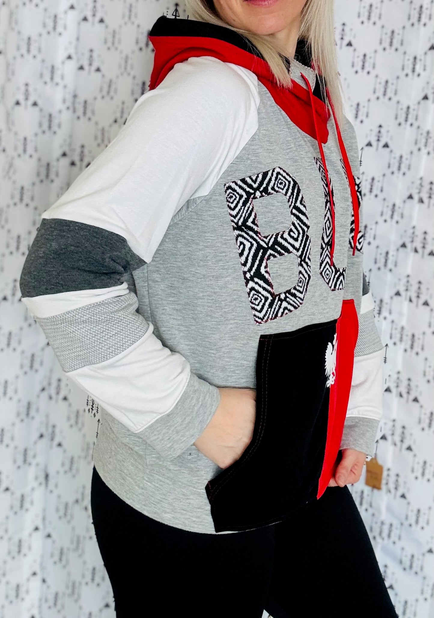 90's Color-Block Dyngus Day Hoodie Size- Unisex M/L