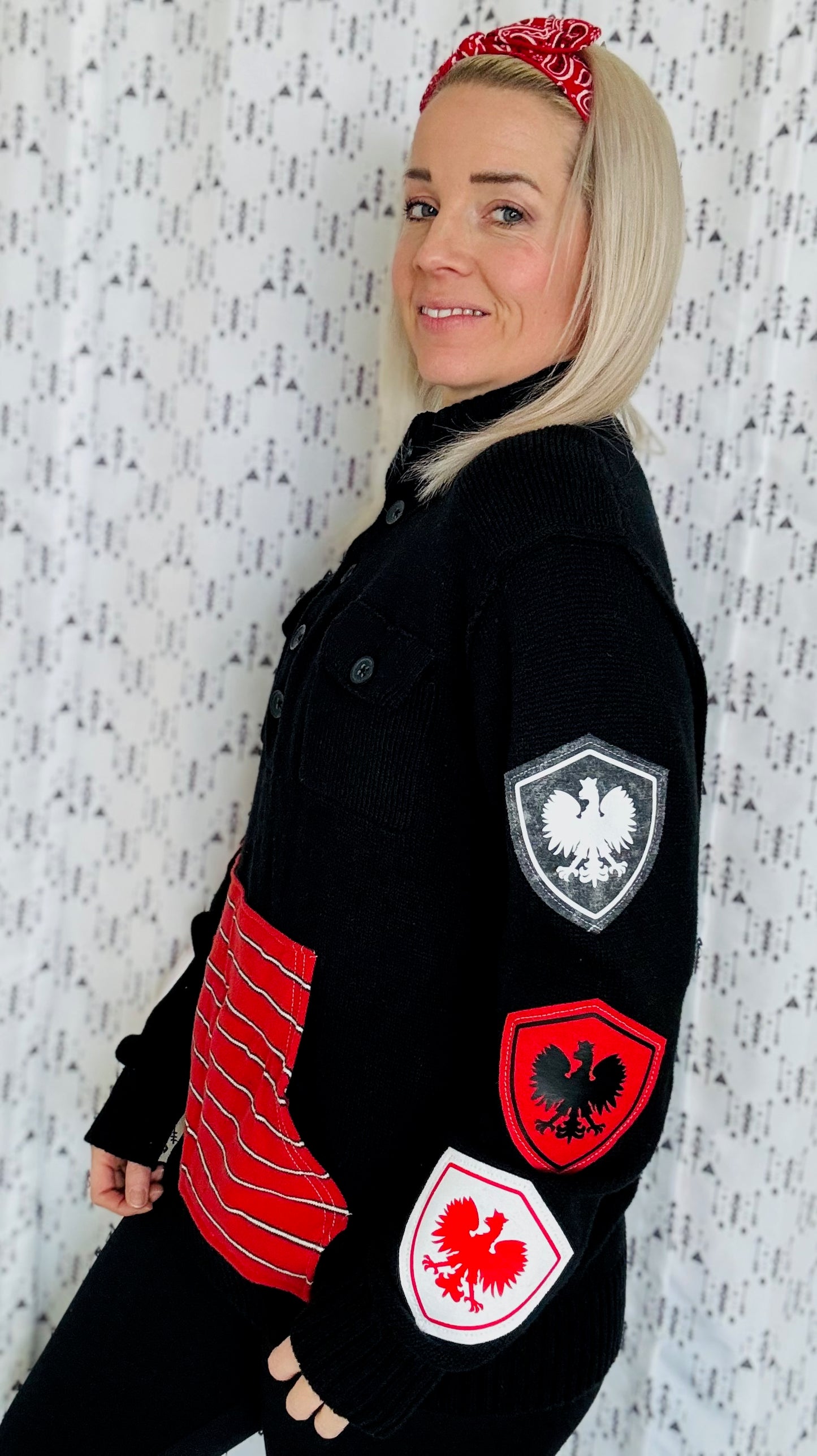 Black Polish Dyngus Day Track Jacket Size- Unisex M/L