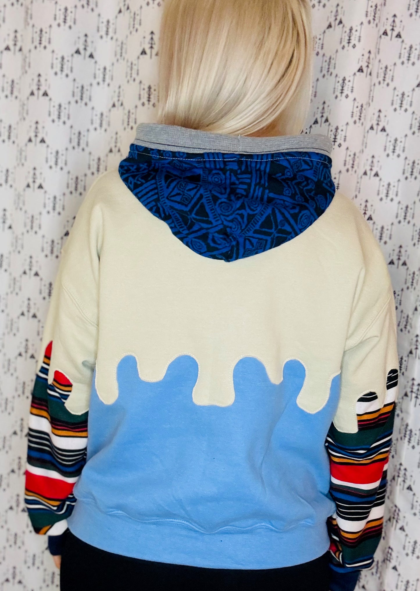 Multi 80's vs 90's Buffalo Drip Hoodie Size- Women's L/XL