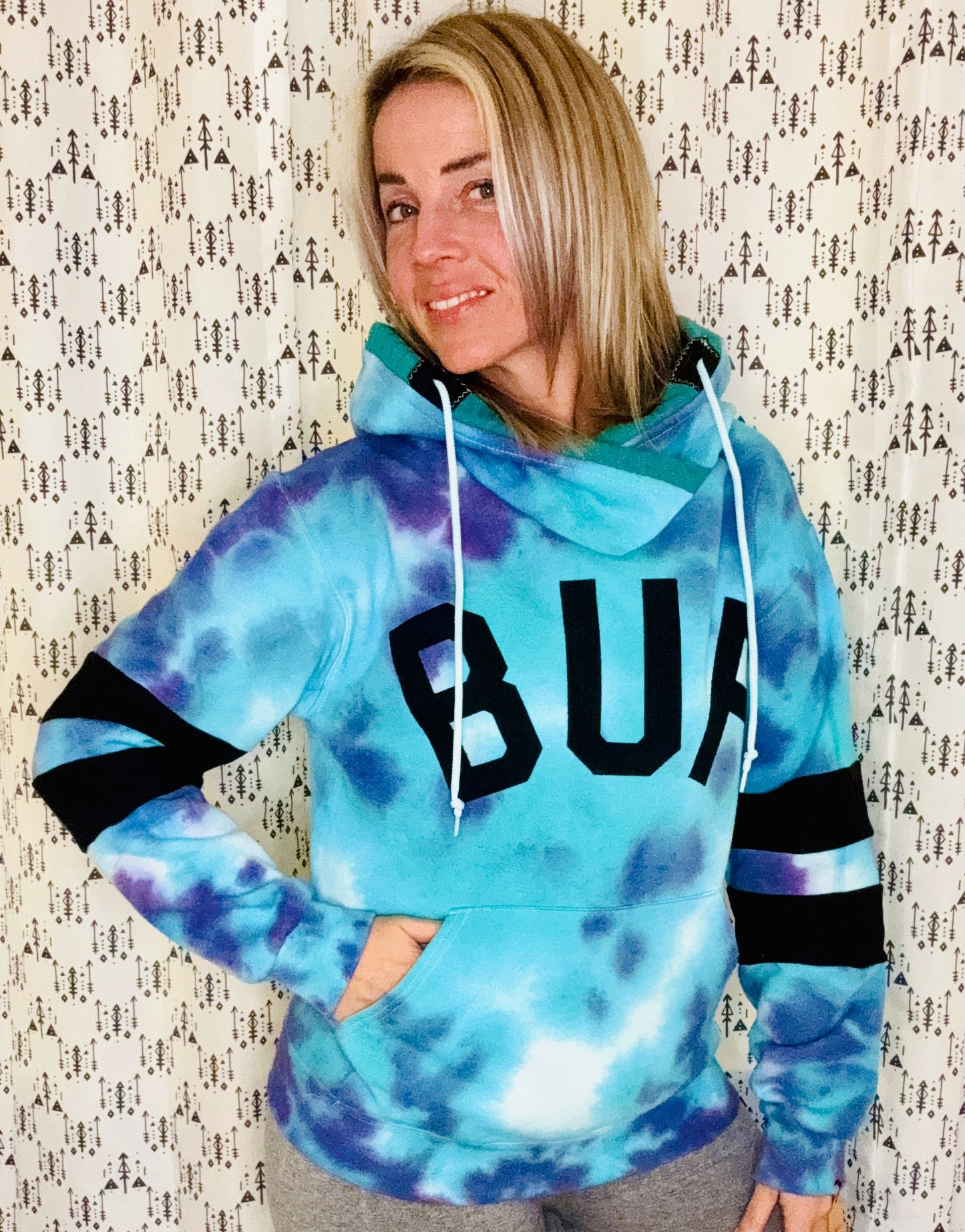 Moon Time Custom Tie Dye Hoodie Size- Women's S/M