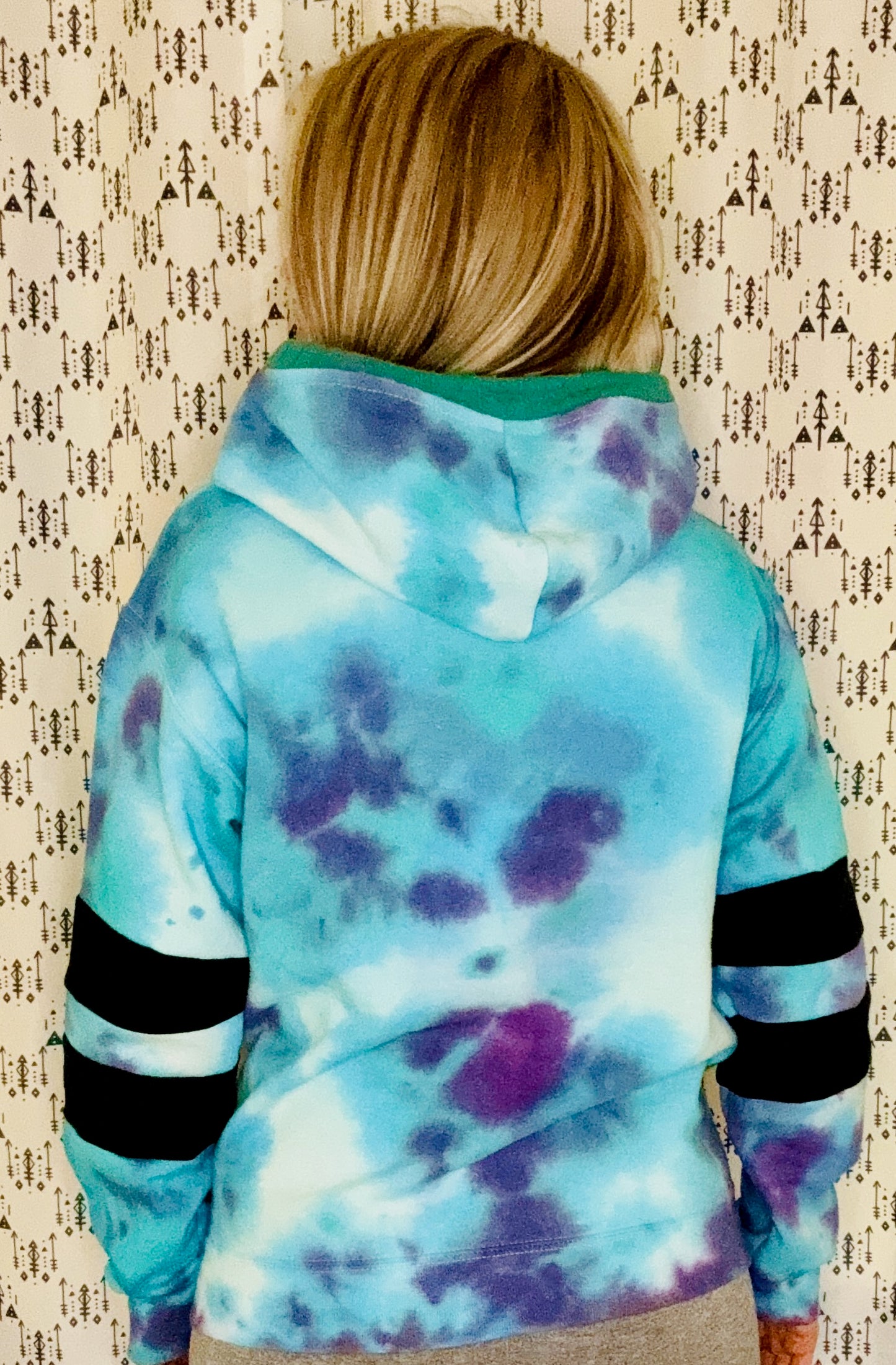 Moon Time Custom Tie Dye Hoodie Size- Women's S/M