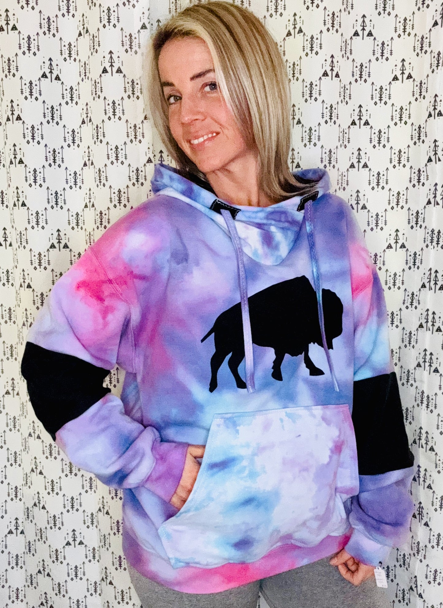 Cotton Candy Custom Tie Dye Hoodie Size- Unisex M/L