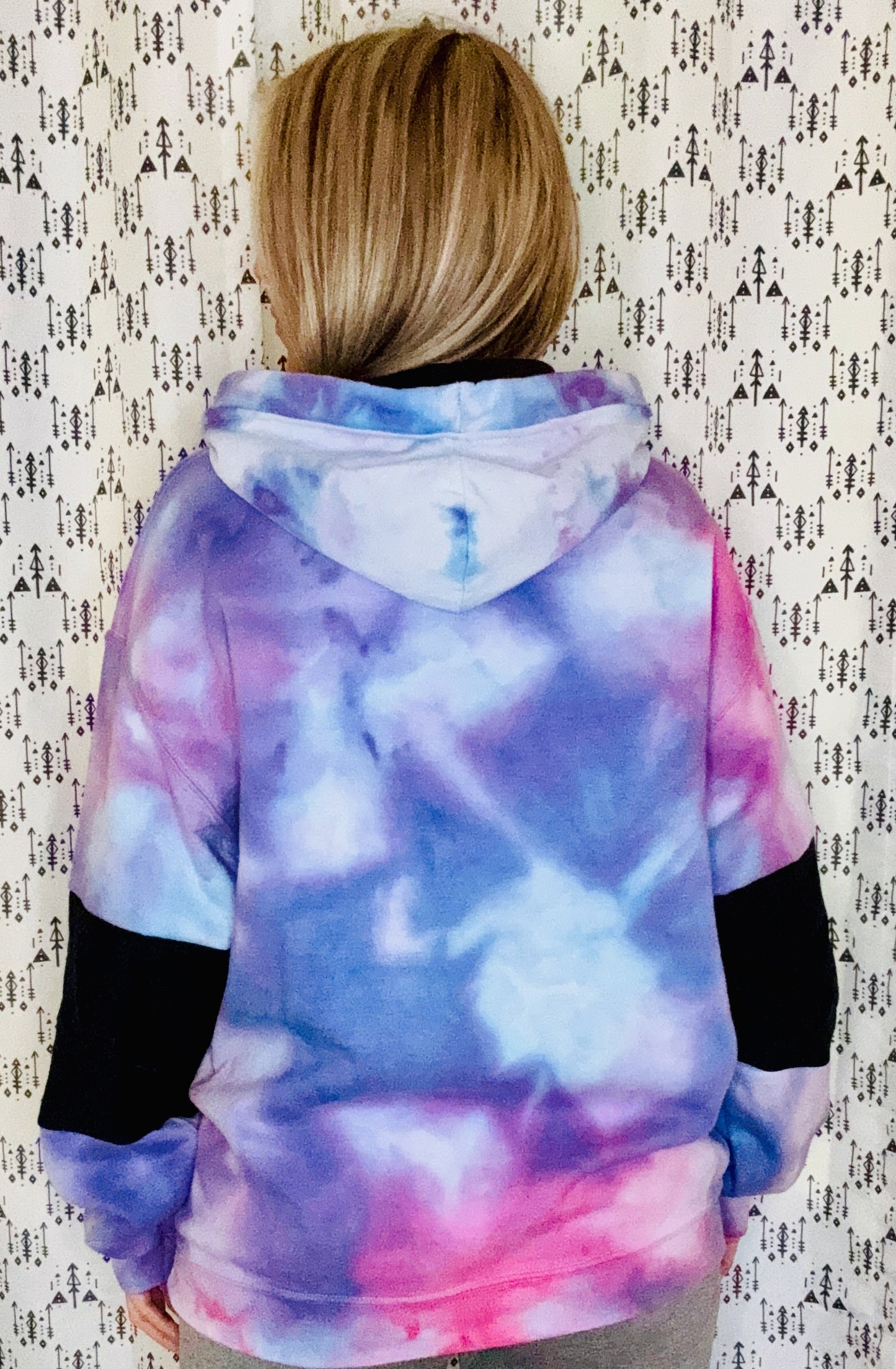 Cotton Candy Custom Tie Dye Hoodie Size- Unisex M/L