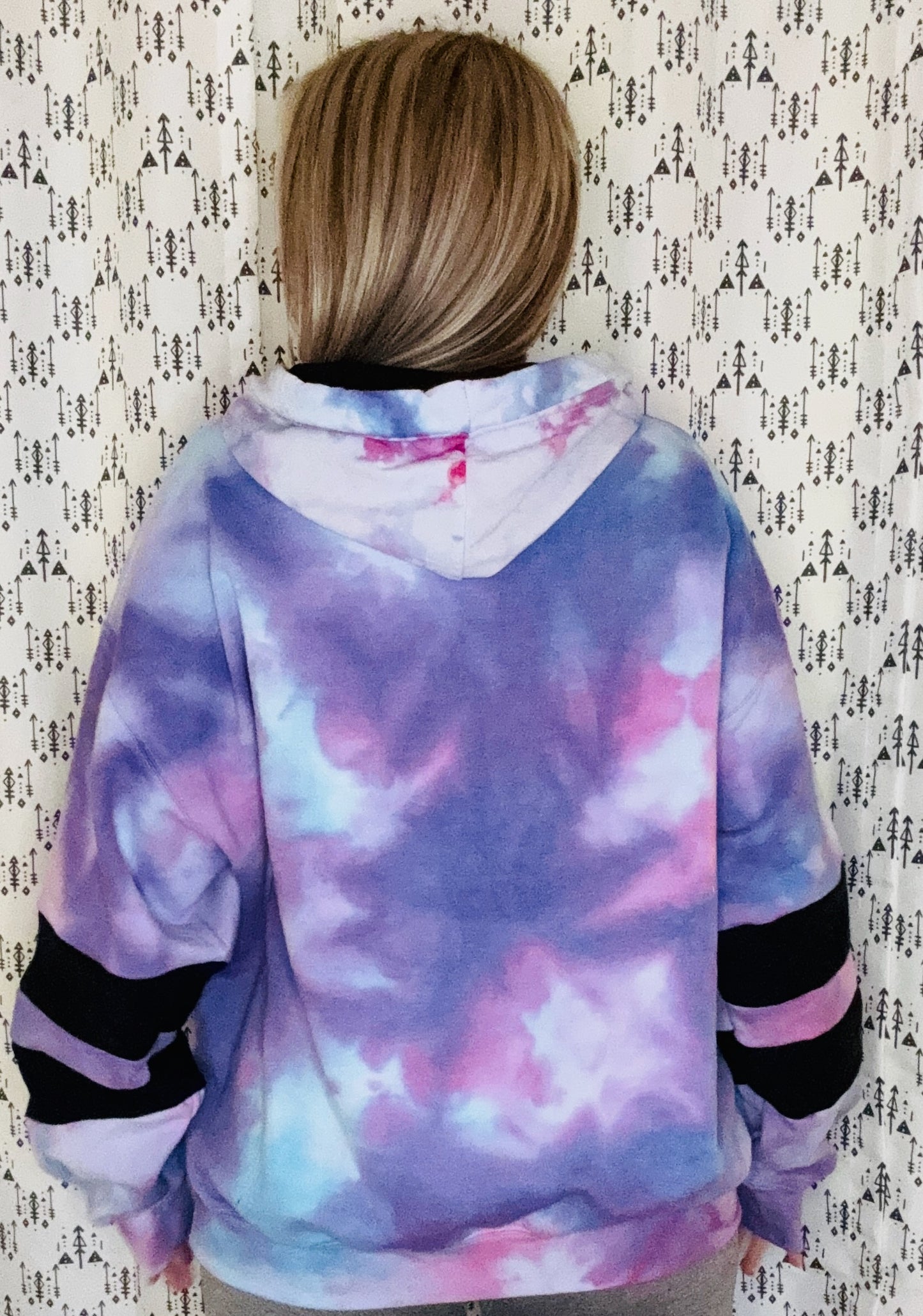 Fifty Shades of Purple Custom Tie Dye Hoodie Size- Unisex L/XL