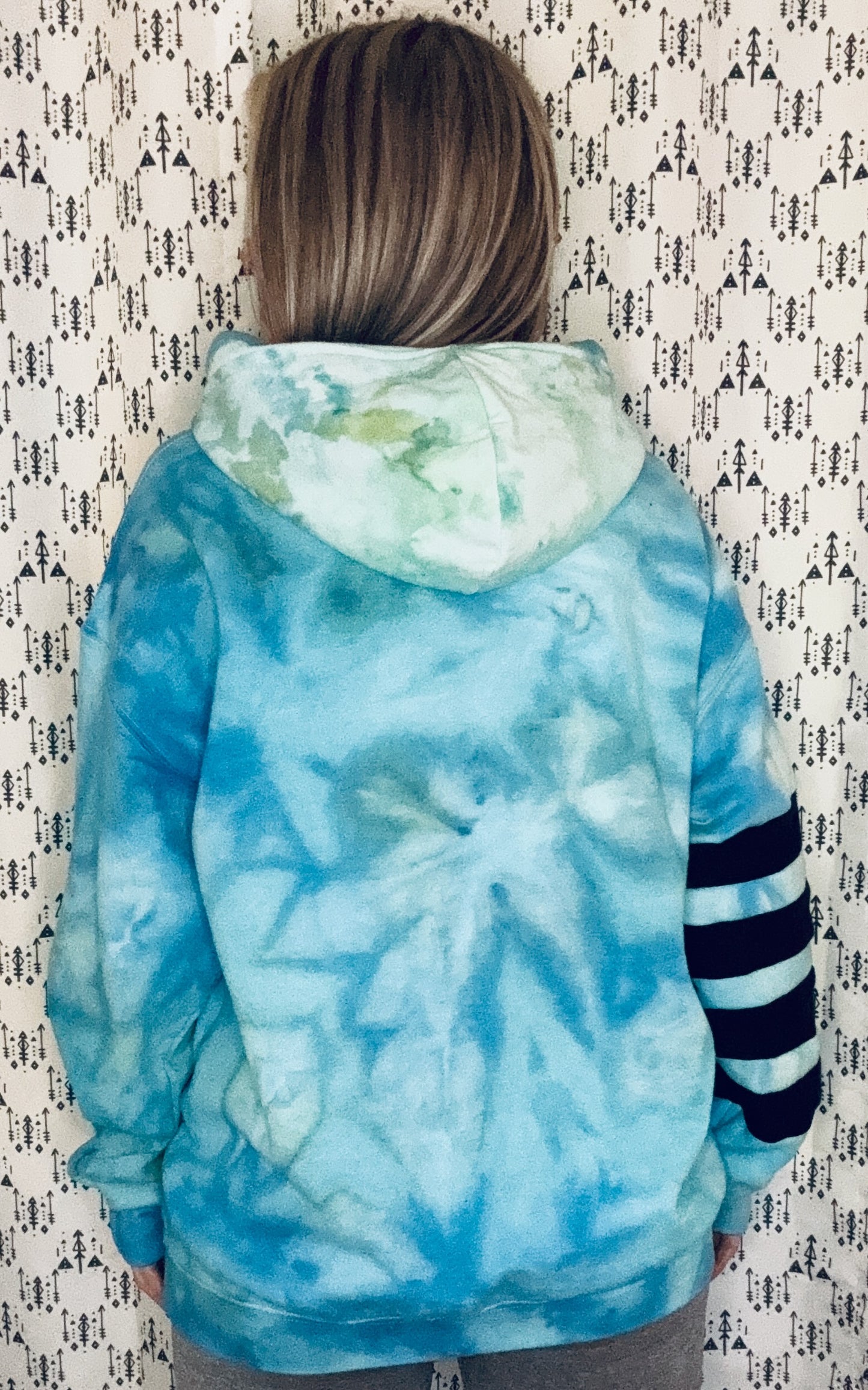 Marine Life Custom Tie Dye Hoodie Size- Unisex M/L