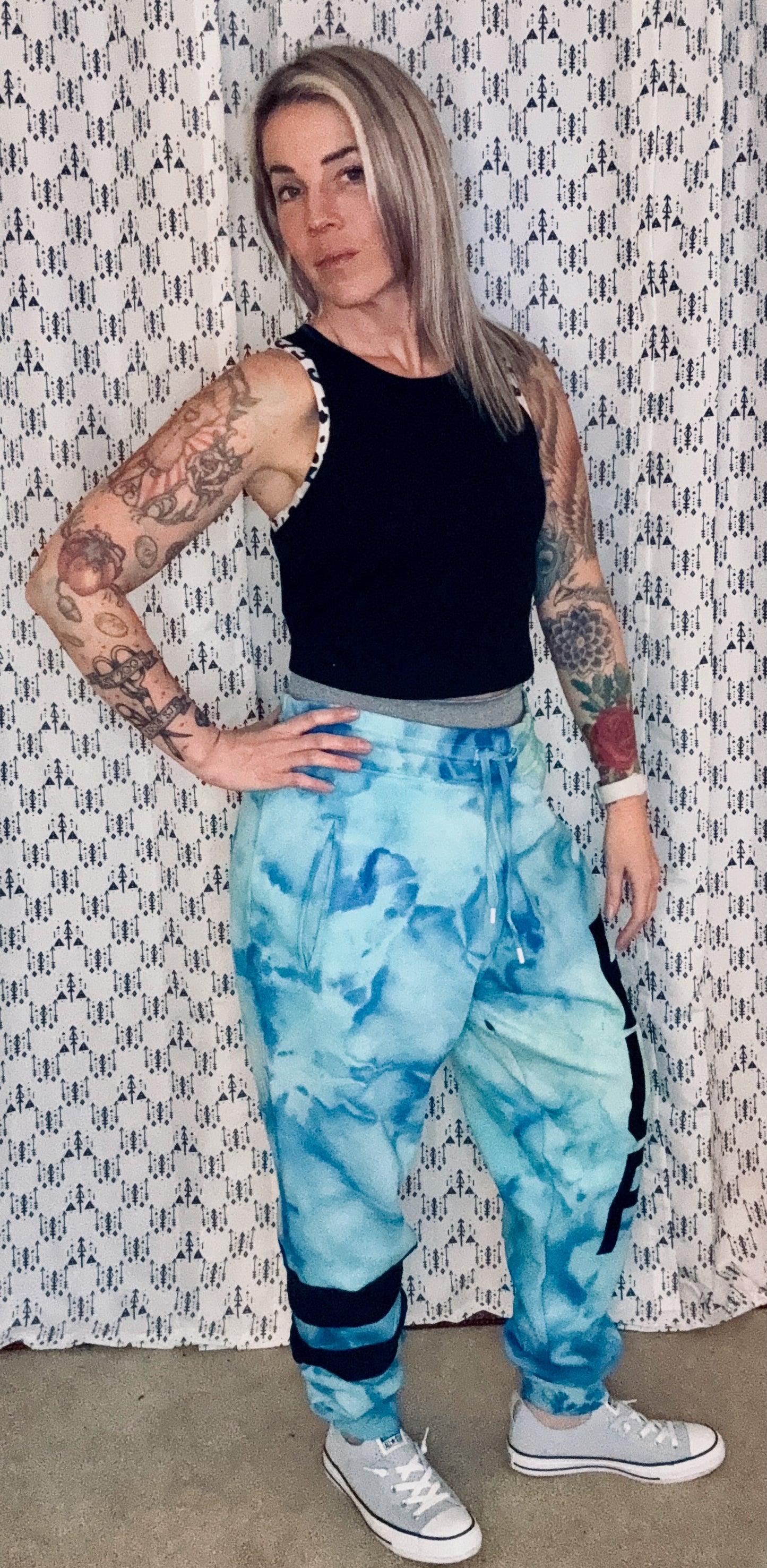 House of Blues Custom Tie Dye Joggers Size- Unisex L/XL