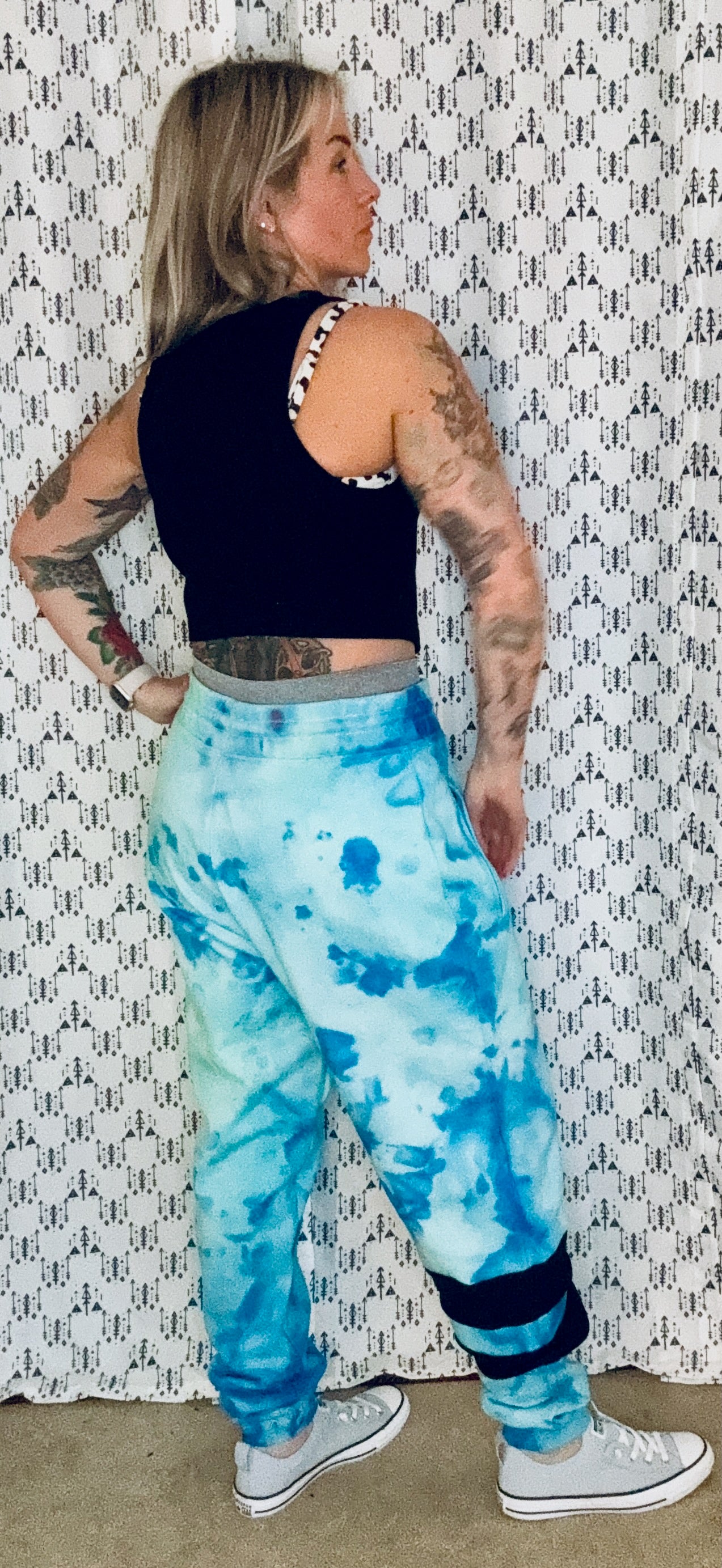 House of Blues Custom Tie Dye Joggers Size- Unisex L/XL