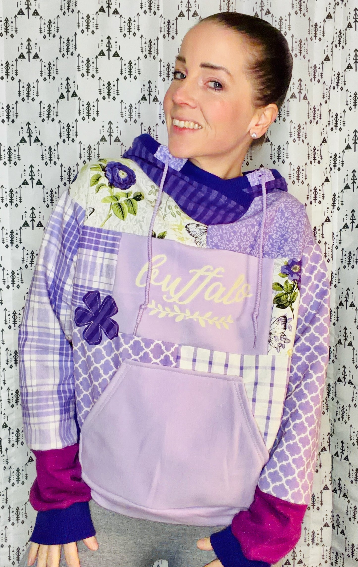 Purple Buffalo X Bridgerton Hoodie Size Women's- L/XL