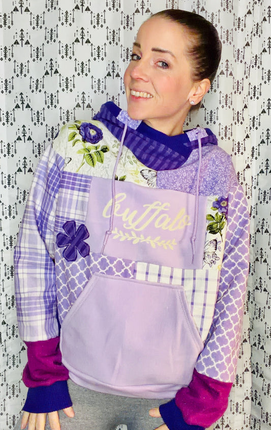 Purple Buffalo X Bridgerton Hoodie Size Women's- L/XL