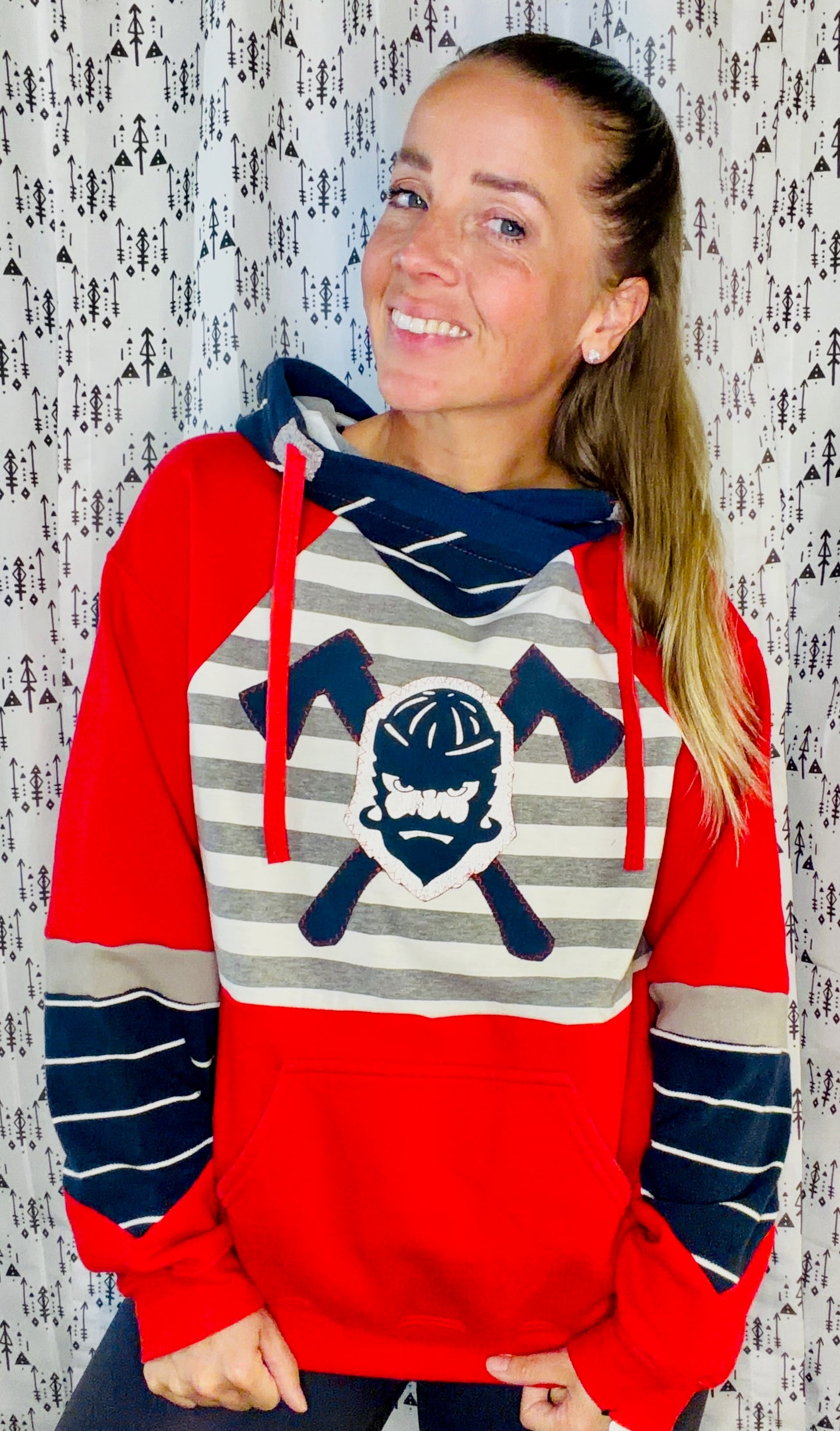 Red NT Hoodie Size Women's-L/XL