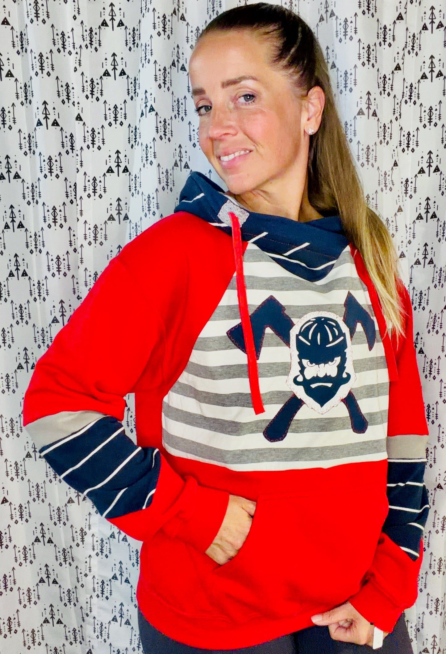 Red NT Hoodie Size Women's-L/XL
