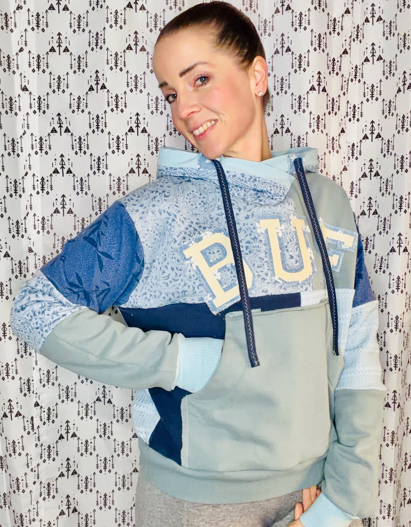 Light Blue Buffalo X Bridgerton Hoodie Size Women's-M/L