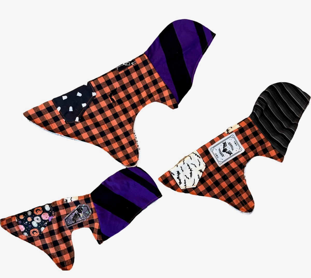 Plaid Halloween Dog Hoodie Size- S