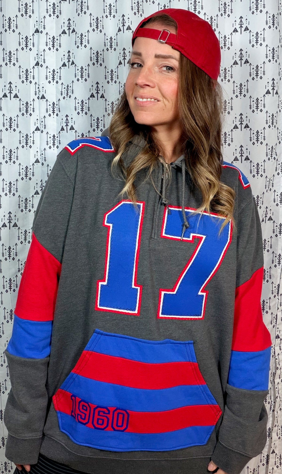 Nickel City #17 1/4 Zip Hoodie Size Unisex- L/XL