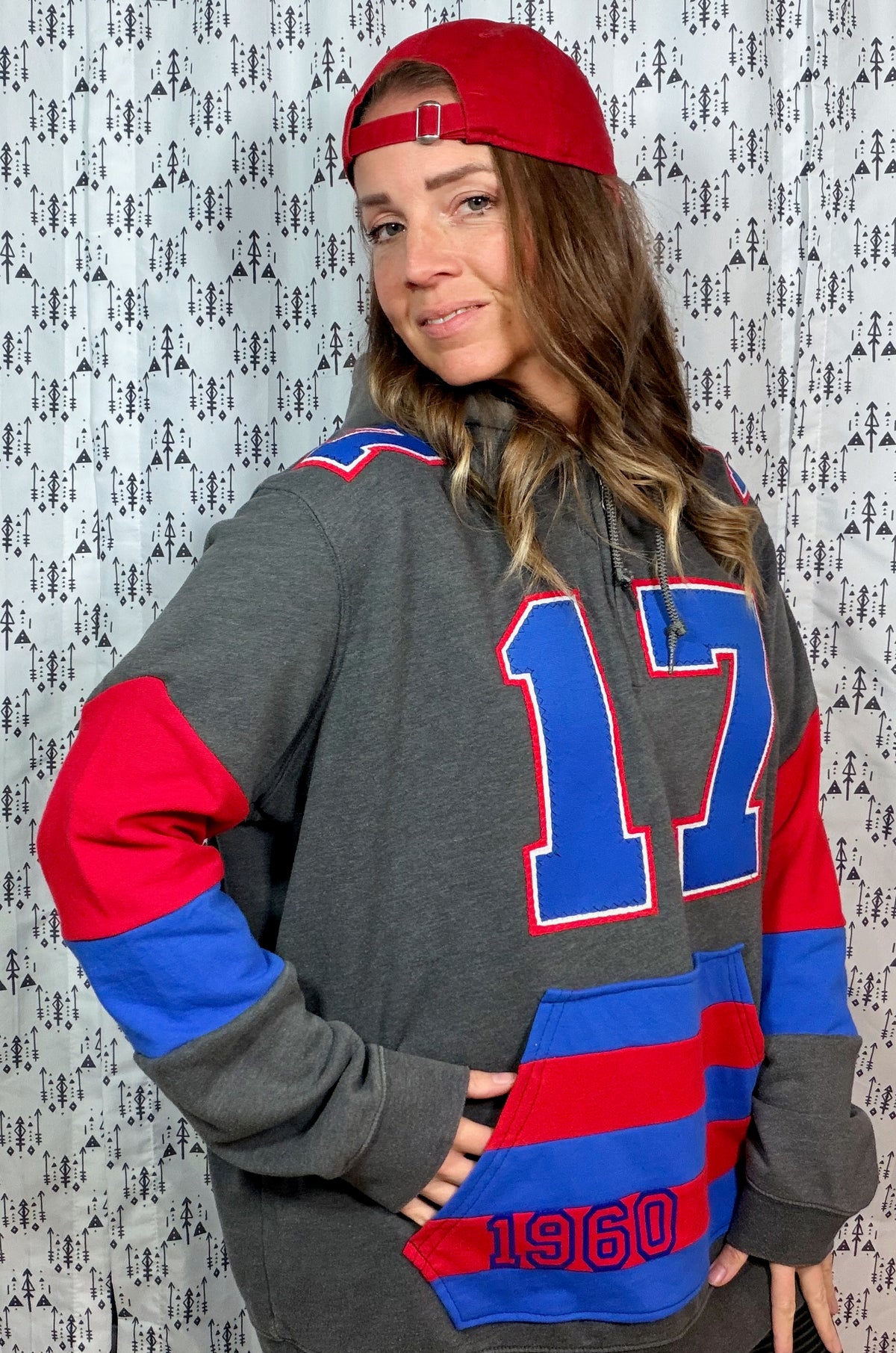 Nickel City #17 1/4 Zip Hoodie Size Unisex- L/XL