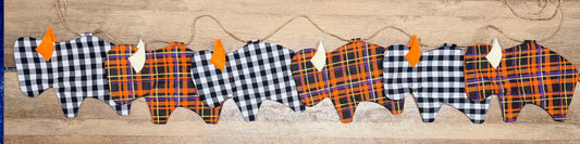 Halloween Buffalo Pendant Garland-6 ft Long