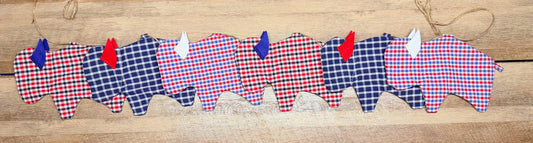 Buffalo Football Pendant Garland-6 ft Long