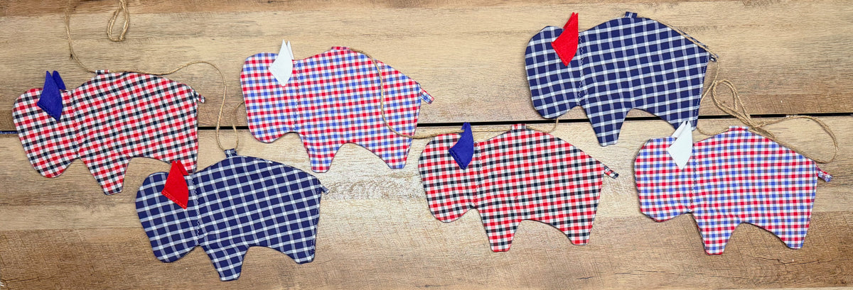 Buffalo Football Pendant Garland-6 ft Long
