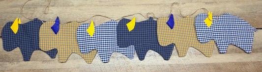 Buffalo Hockey Pendant Garland-6 ft Long