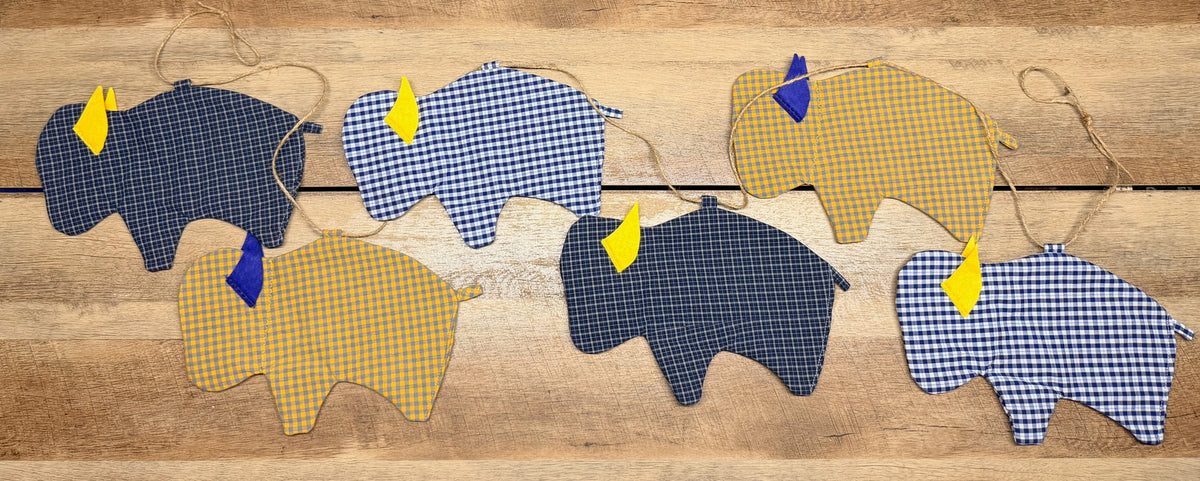 Buffalo Hockey Pendant Garland-6 ft Long