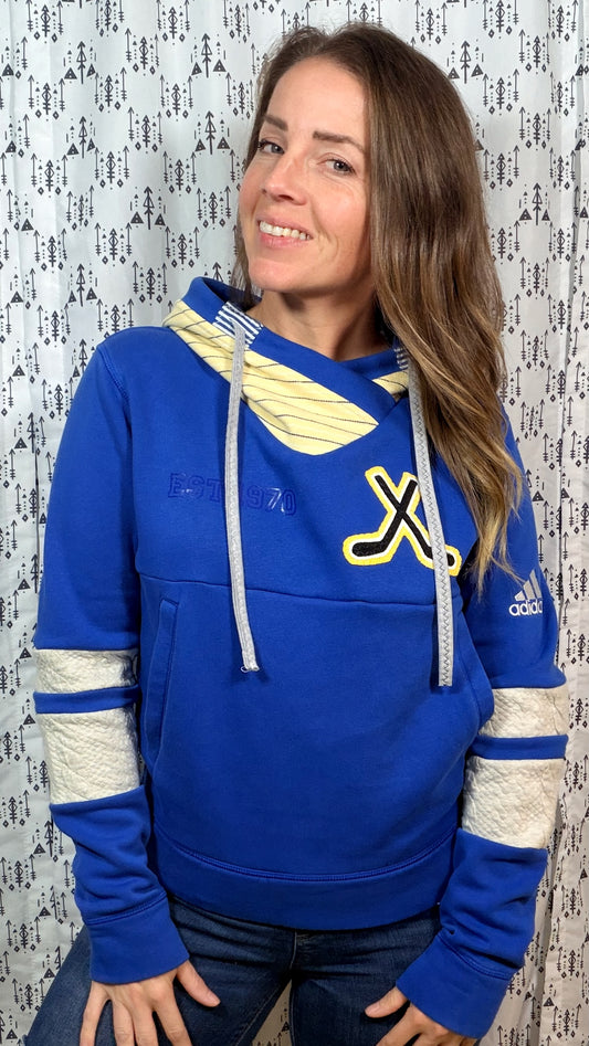 Blue Buffalo Saberhood  Crop Hoodie Size Women's- S/M