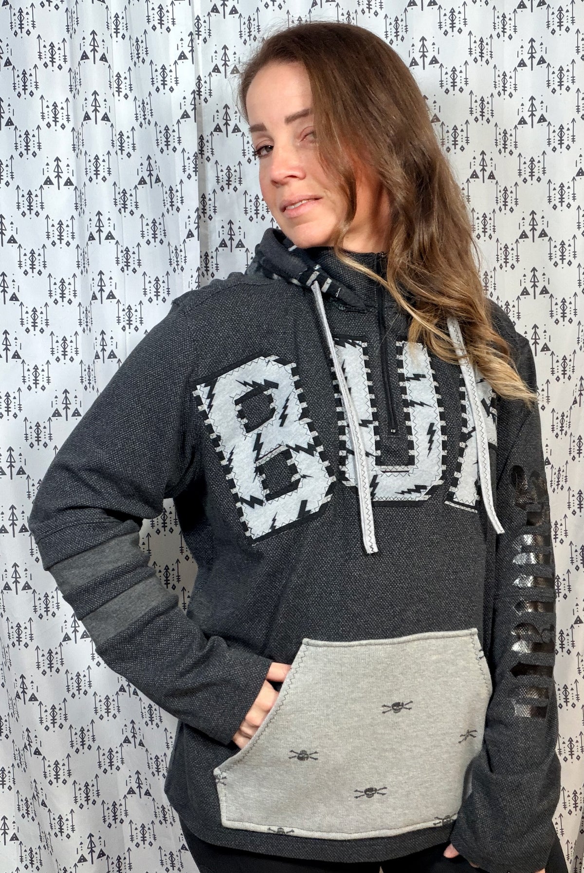 Dark Grey BUF ROCKTOBERFEST Hoodie Size Unisex- L/XL