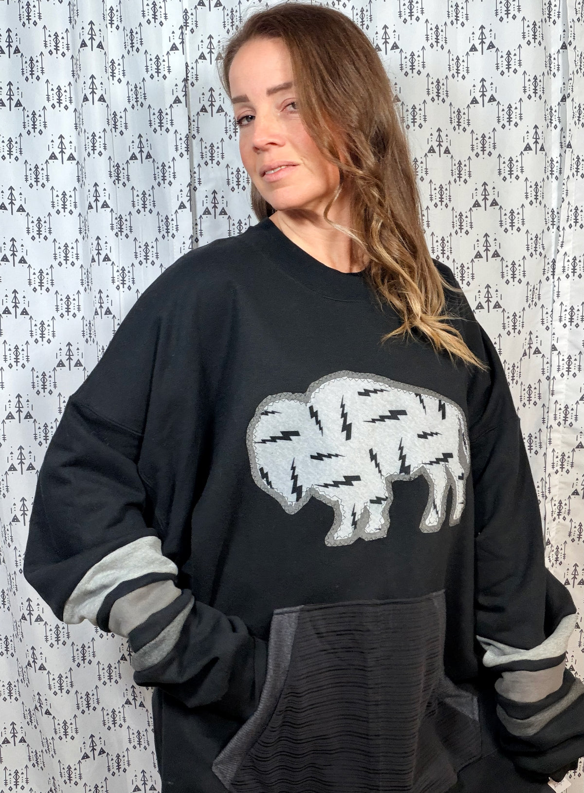 Black Buffalo Lightning  ROCKTOBERFEST Crew Size Unisex- 3X