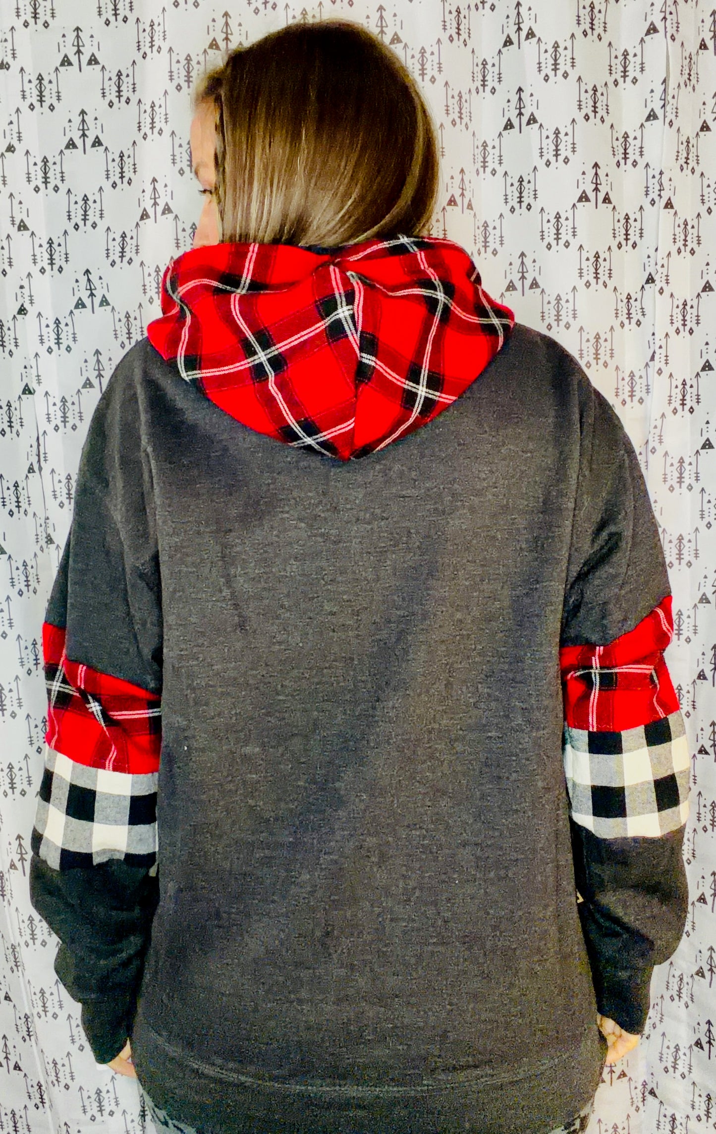 Grey & Plaid Dyngus Day Hoodie Size Unisex-M/L