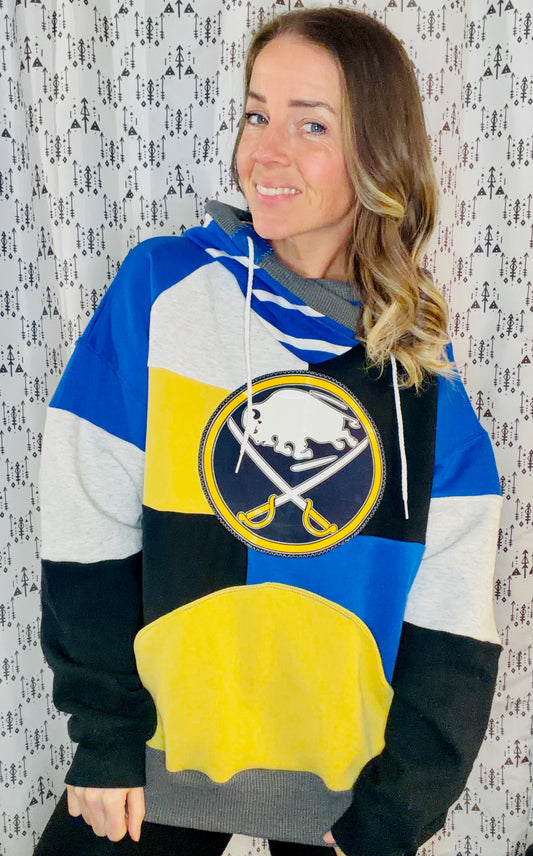 Color Block Buffalo Hockey Size Unisex-XL/2X