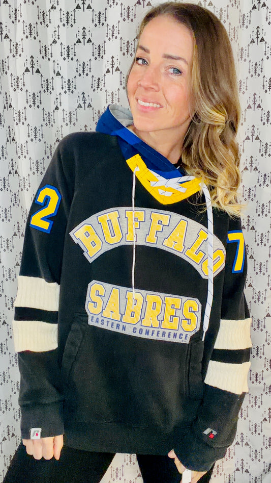 Black #72 Buffalo Hockey Size Unisex-L/XL