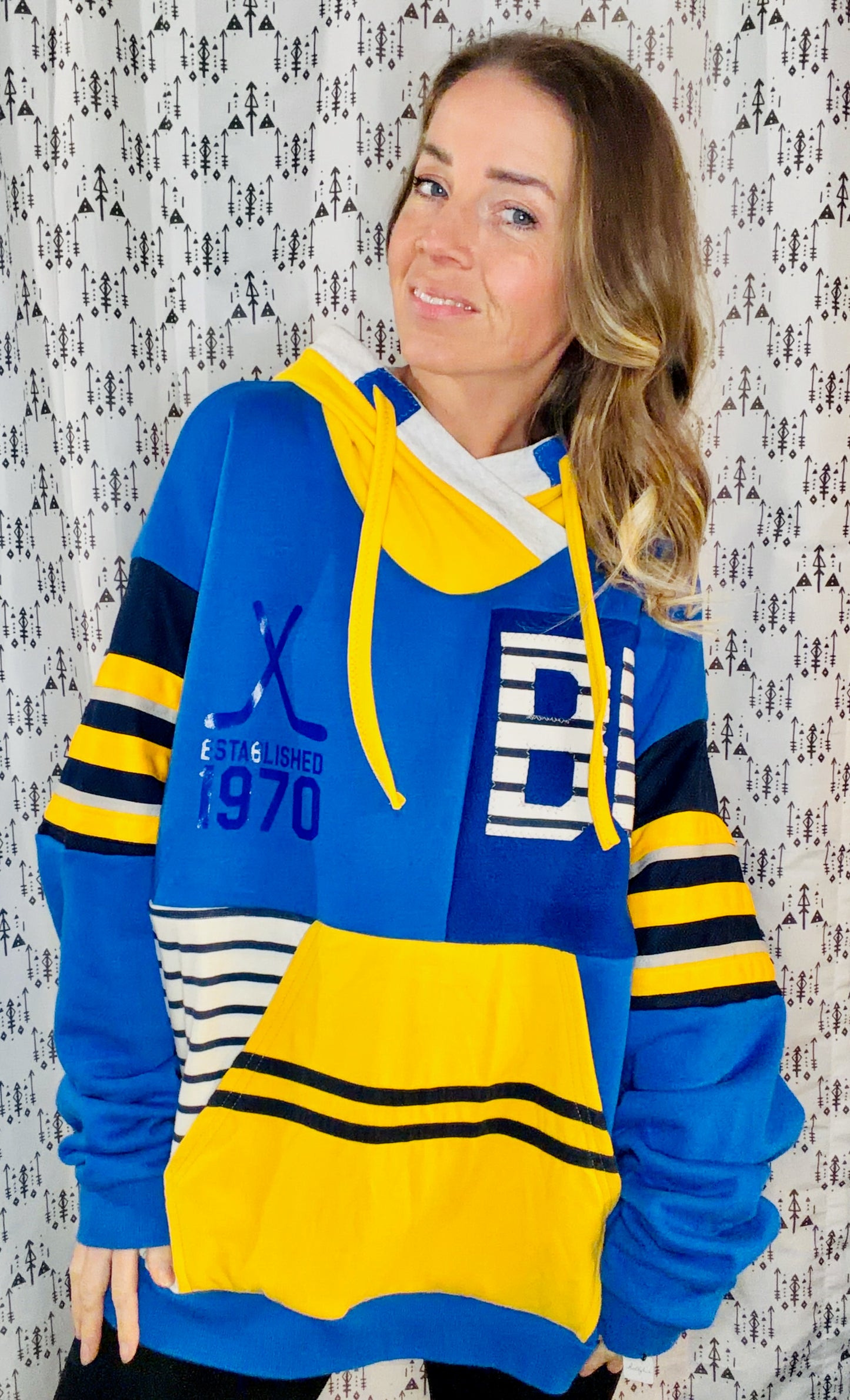 Color Block II Buffalo Hockey Size Unisex-3X