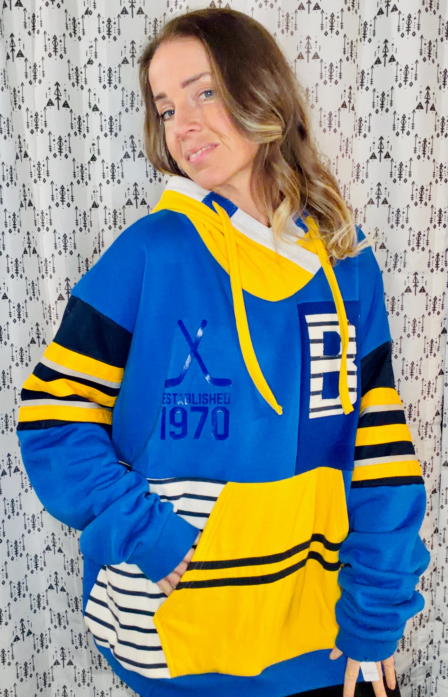 Color Block II Buffalo Hockey Size Unisex-3X