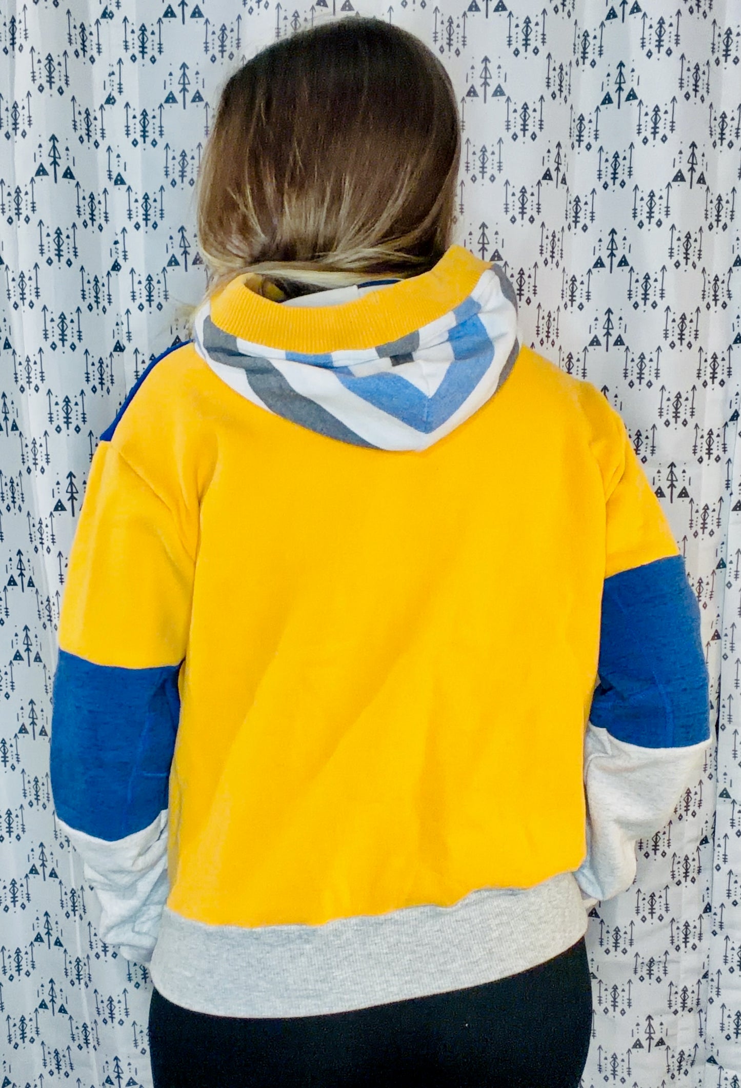 Color block Buffalo Hockey Hoodie Size- Women's L/XL