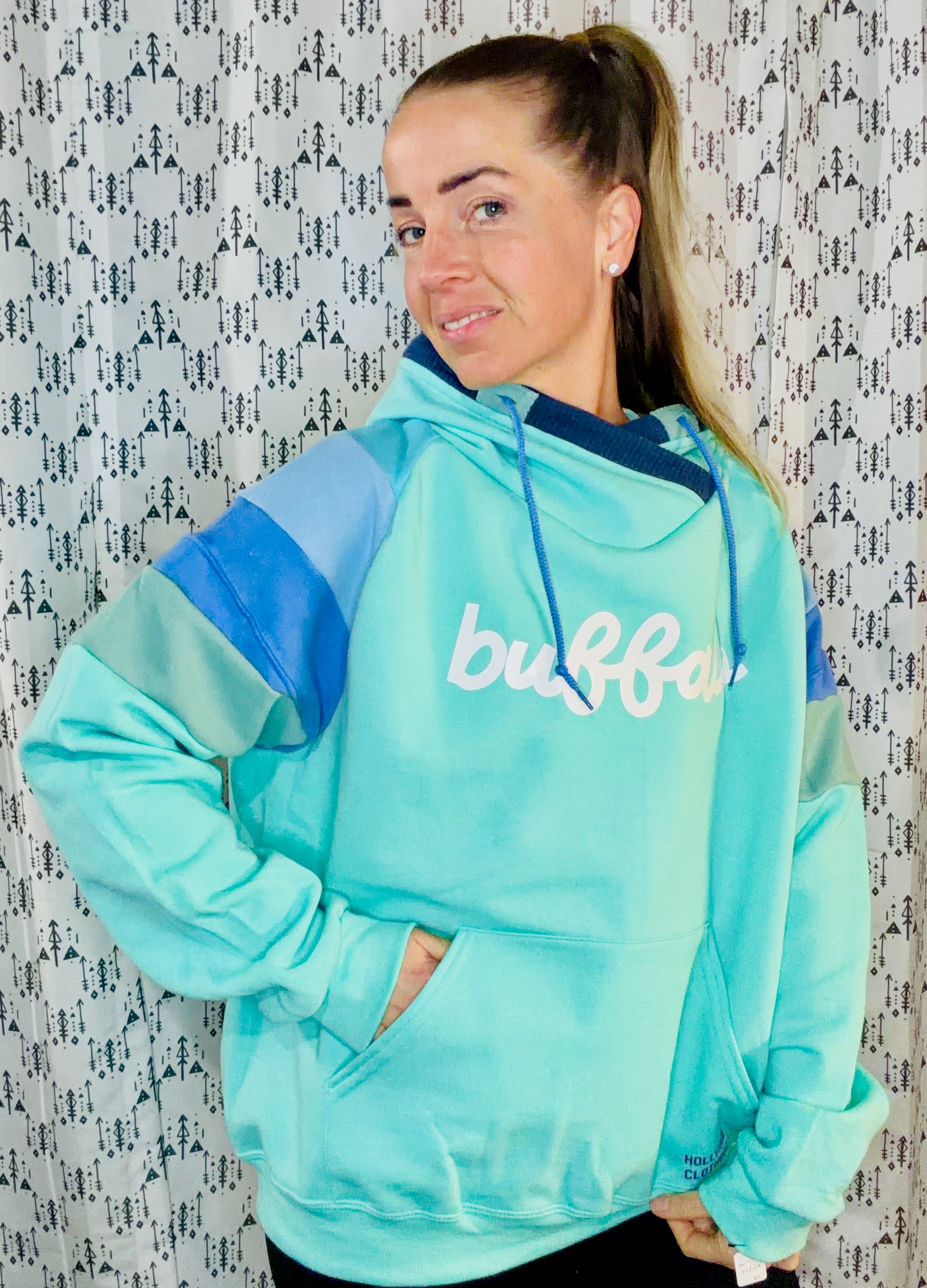Mint Buffalo Ocean Hoodie Size- Women's XL/2X