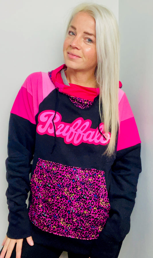 Buffalo Leopard Ombre' Barbie Hoodie Women's Size L/XL