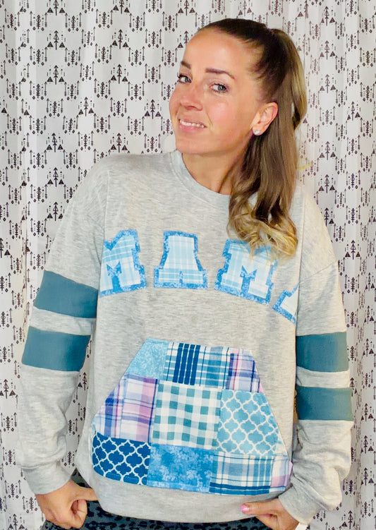 Grey MAMA Crewneck Size Women;s L/XL