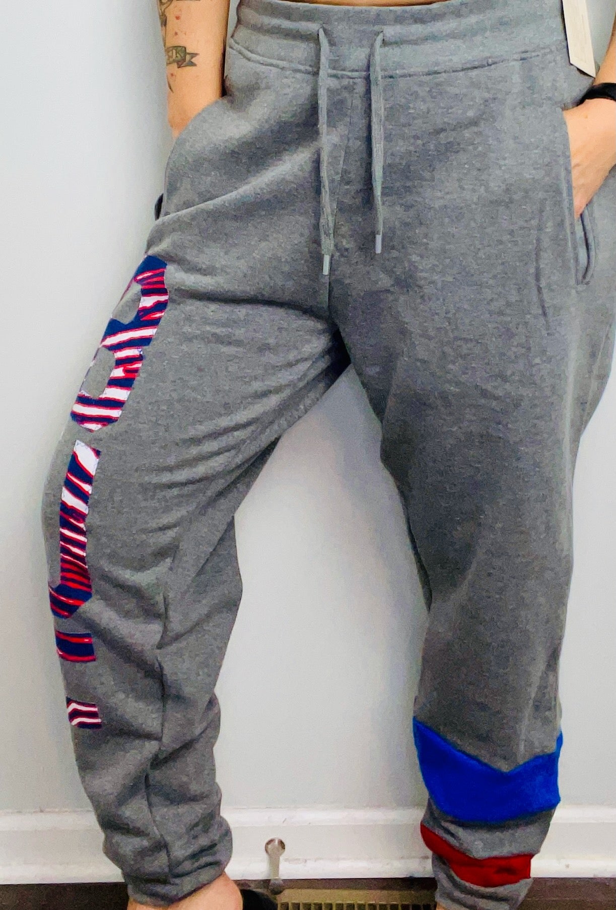 Grey Zubaz BUF Joggers Size- Unisex L/XL