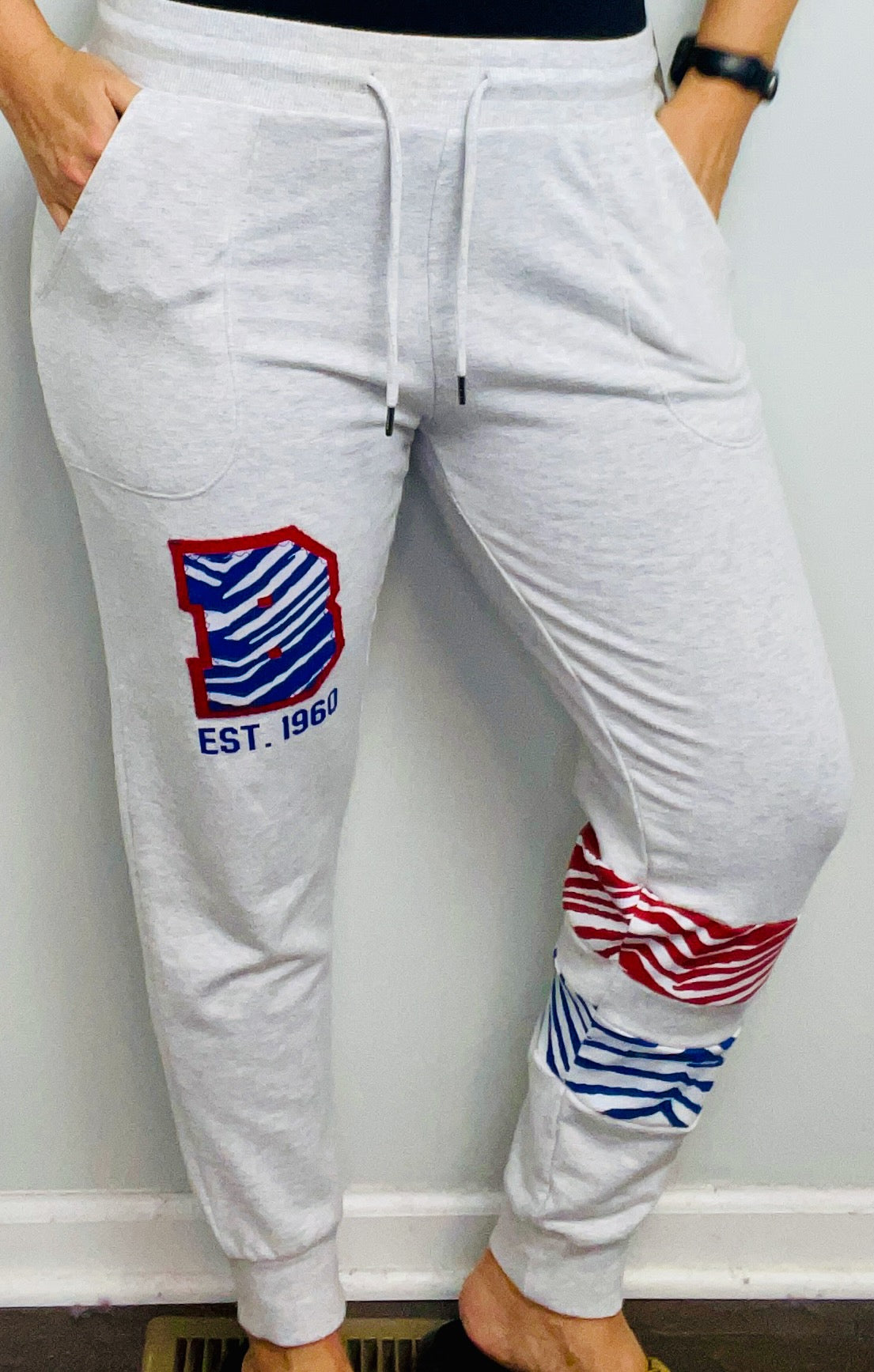 Light Grey Zubaz Buffalo Joggers Size- Unisex S/M