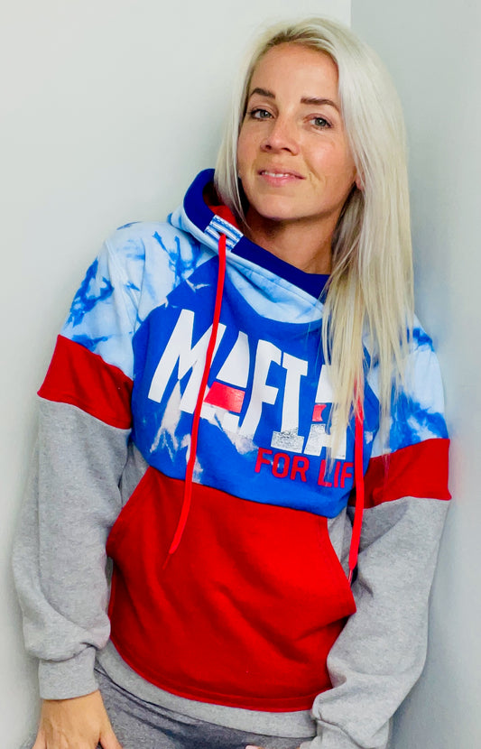 Mafia For Life Tie-Dye Hoodie Size- Women's S/M