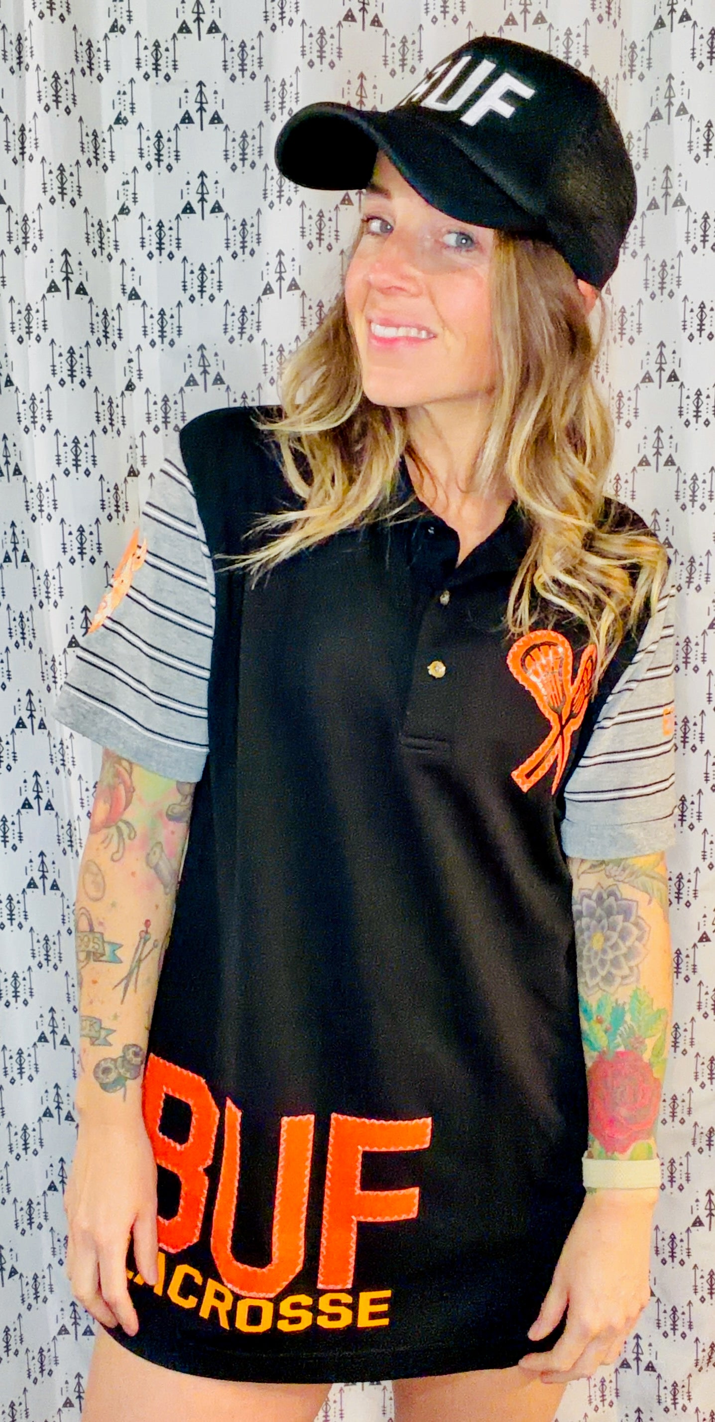 Black  BUF Lax Polo Dress Women's Size- L/XL