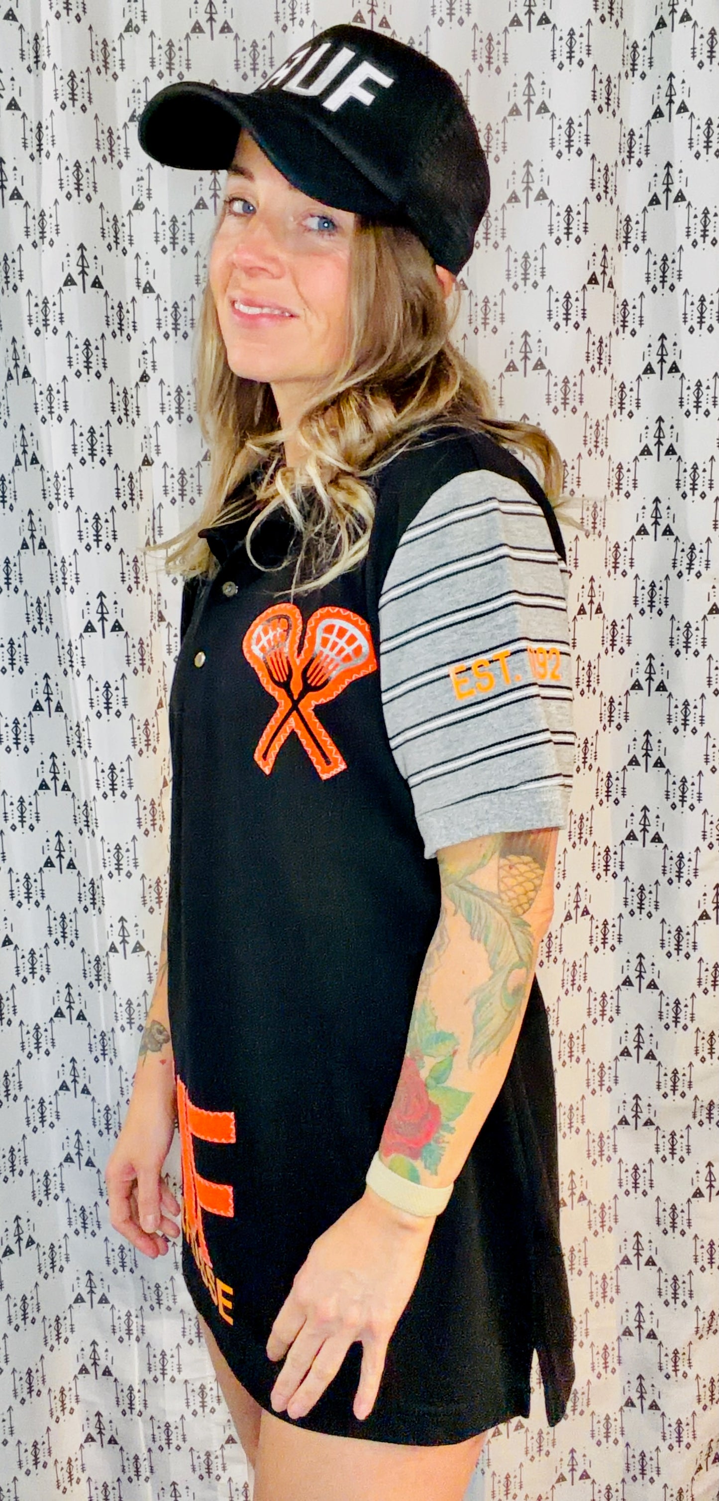Black  BUF Lax Polo Dress Women's Size- L/XL