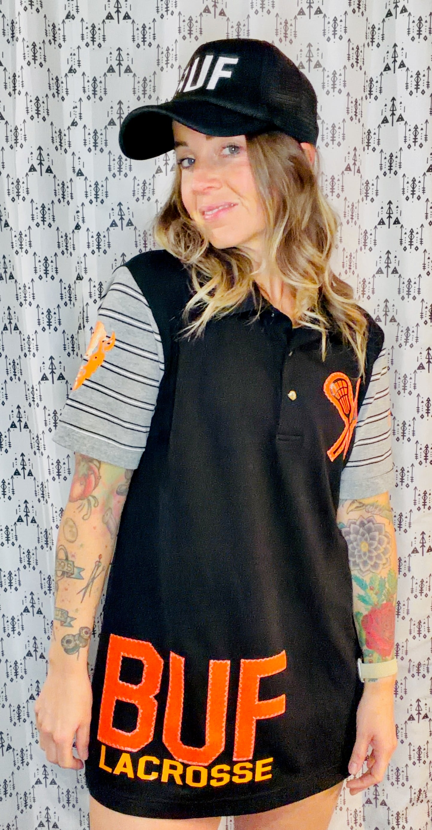 Black  BUF Lax Polo Dress Women's Size- L/XL
