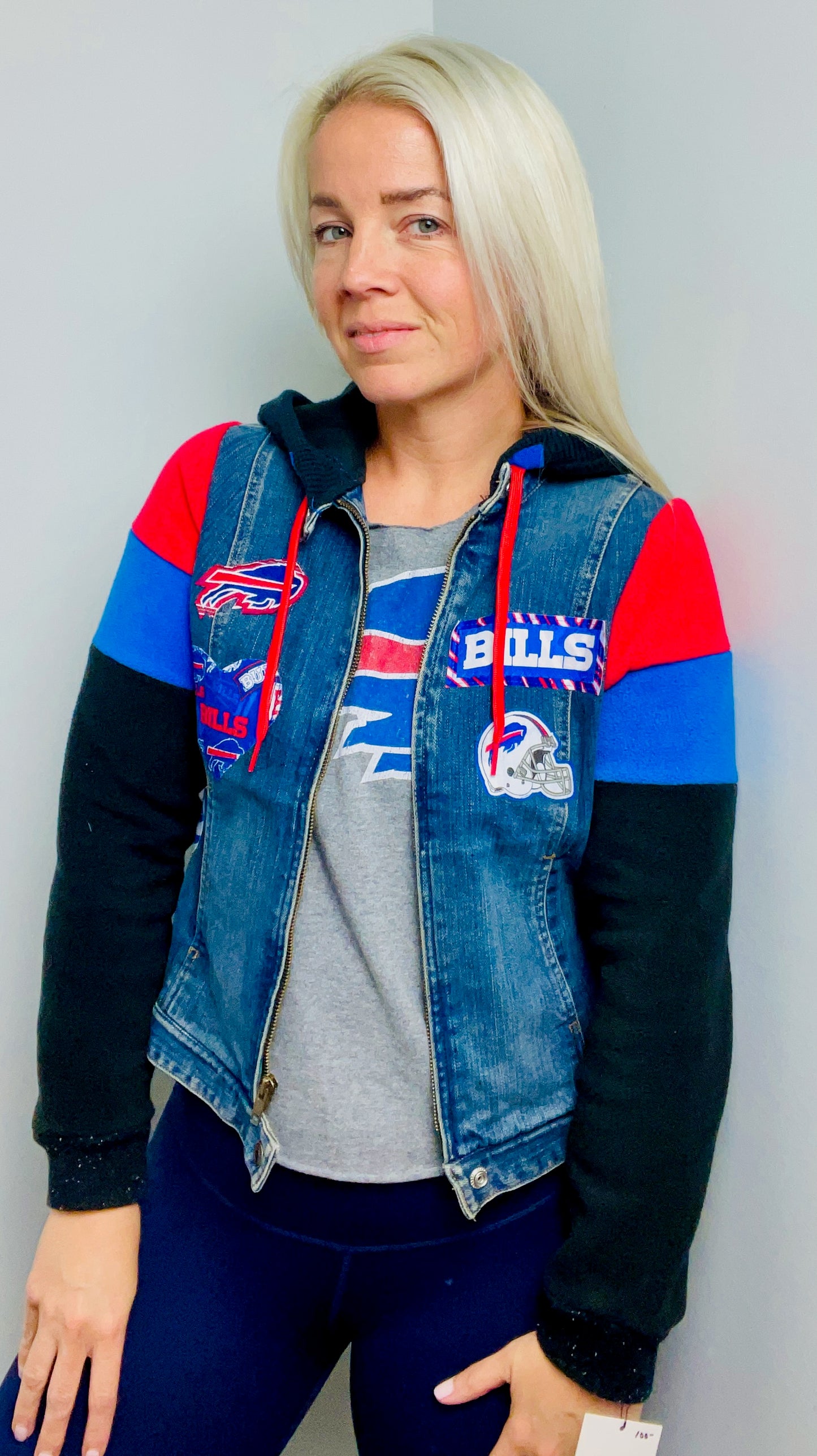 Buffalo Football Denim Jacket Size- Women's S/M