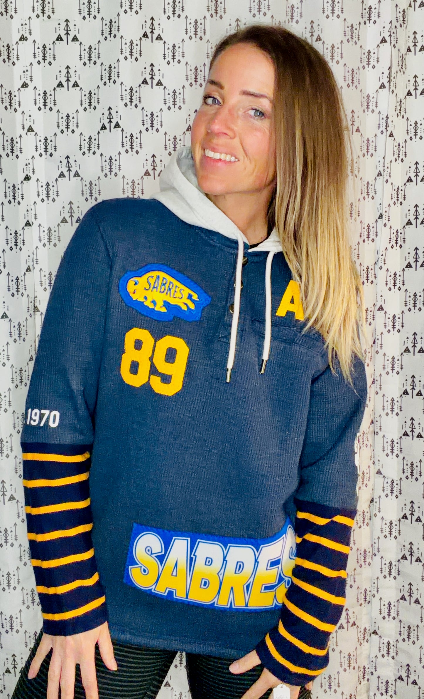 Buffalo Hockey #89 Tuch Around Hoodie Size Unisex-M/L