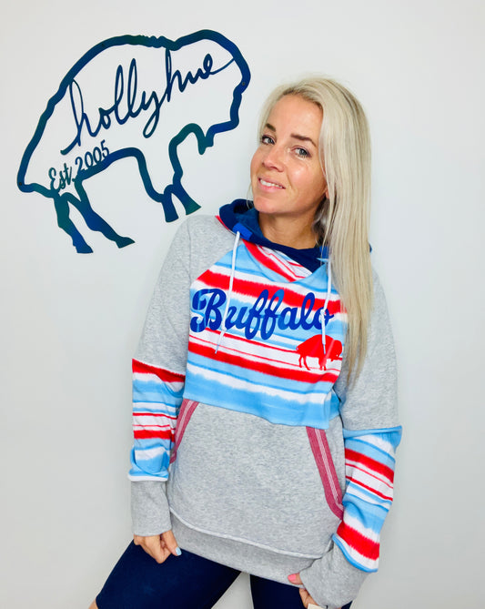 Bomb-Pop Buffalo Hoodie Size- Unisex M/L