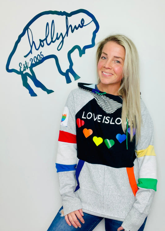 Love is Love Heart Hoodie Size- Unisex M/L