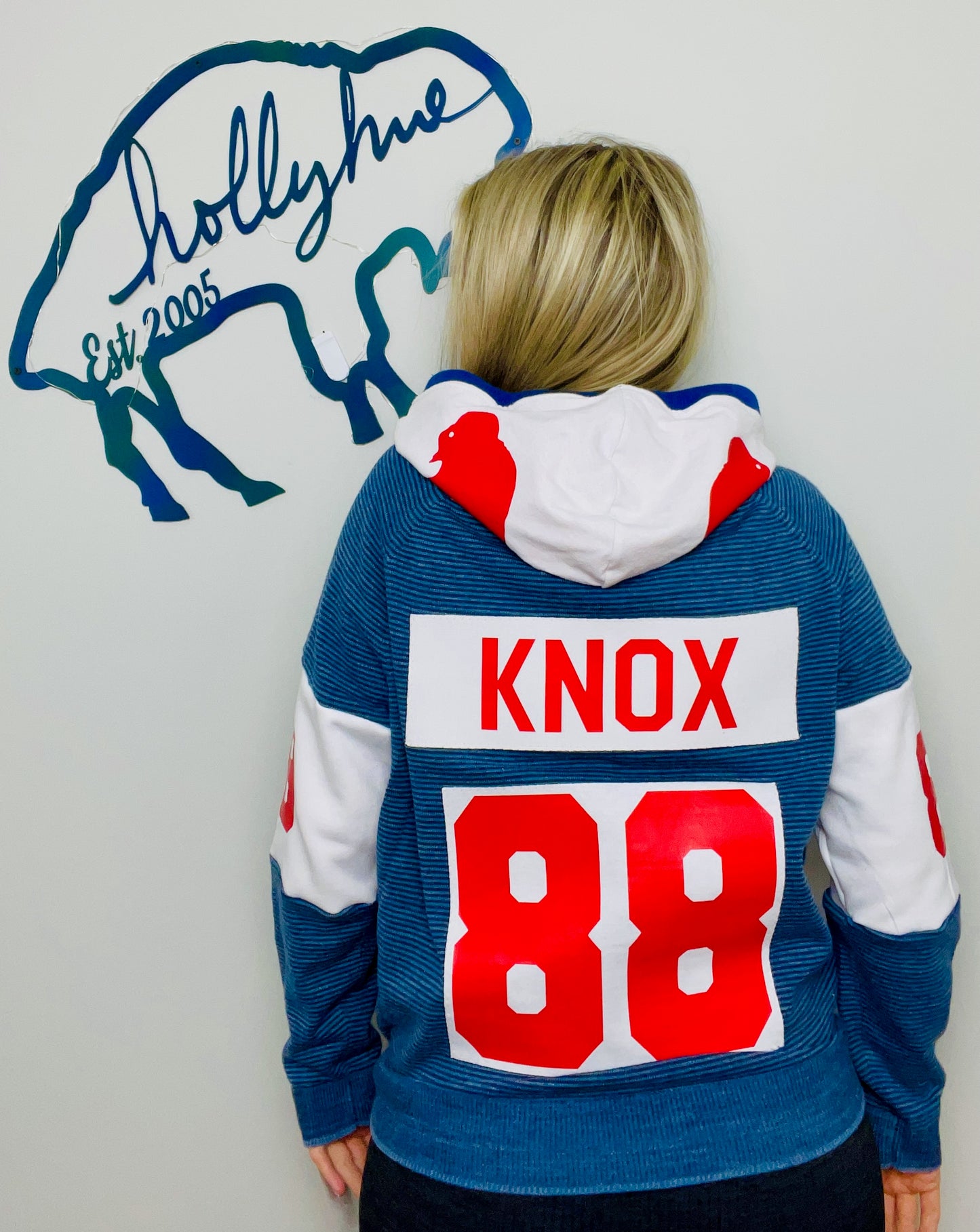 Knox #88 Heartthrob Buffalo Sweater Hoodie Size-Unisex S/M