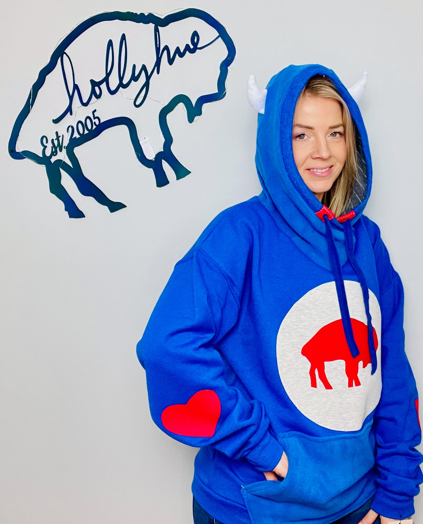 Blue Buffalo Cares Football Hoodie Size- Unisex S/M